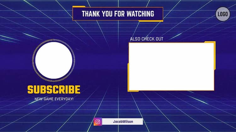Yellow Outro Pembuat Outro Gratis - Buat YouTube Outro Online